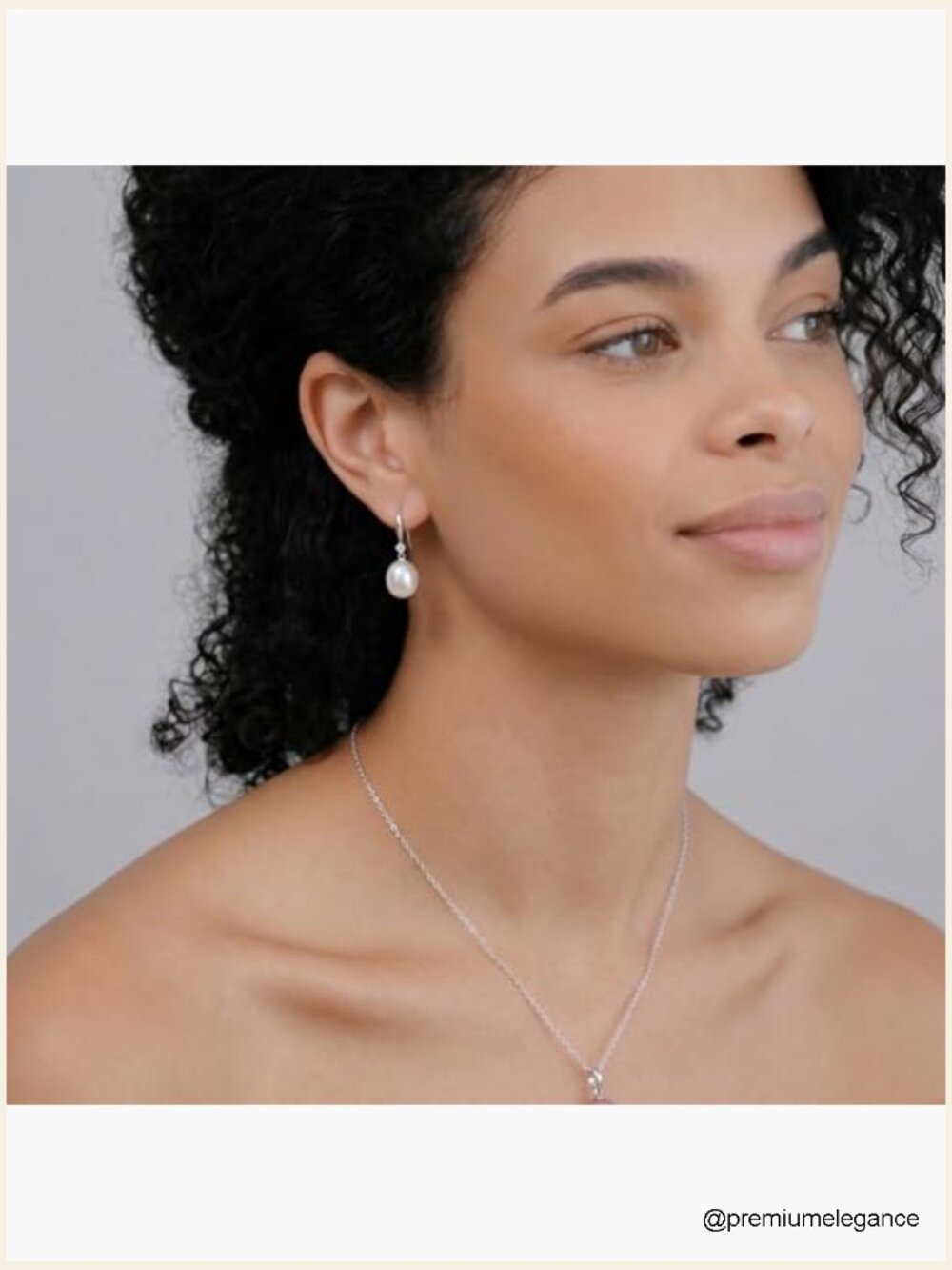 Genuine AAA Freshwater Pearl Dangle Earrings 14K Gold Plated Sterling Silver - Picture 4 of 7